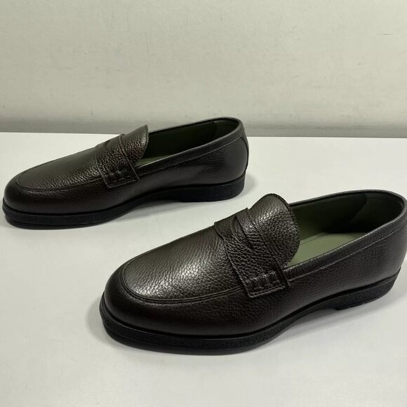 NEW INKERMAN Mens Art Adventure Loafers Size 8 Comfort Round Toe Slip-On Pebbled - Picture 7 of 9